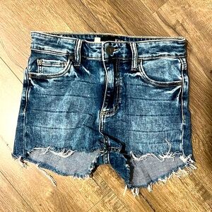 KUT size 4 Denim Shorts 1 inch inseam cut off